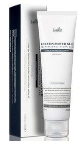 LA'DOR Keratin Power Glue bottle shows glossy finish and heat protection