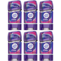 Lady Speed Stick Fresh Fusion gel bottle showing invisible, quick-drying protection.