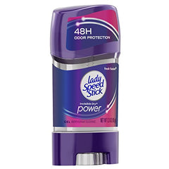 Lady Speed Stick Fresh Fusion gel application showing easy underarm glide and protection.