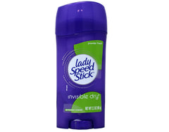 Lady Speed Stick Invisible Dry Powder Fresh 5-pack displays convenient daily protection.