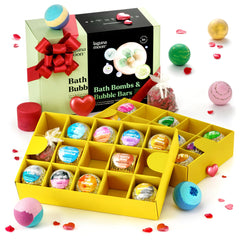 Lagunamoon bath bombs 25-piece box delivering a luxurious, relaxing soak.