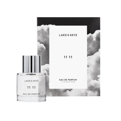Lake & Skye 11 11 bottle close-up highlighting lasting musk scent.