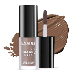 Lamel Matte Liquid Eyeshadow application close-up demonstrates smooth glide for precise lids.