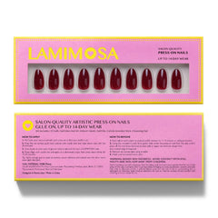 LAMIMOSA 32-nail kit in 16 sizes ensures precise, comfortable fit.
