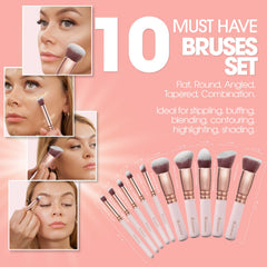 Lamora Kabuki powder brush for even setting with minimal product absorption.