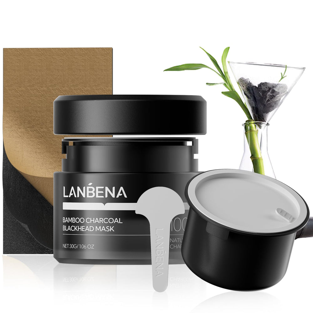 LANBENA 3.0 bamboo charcoal nose strip close-up for deep cleansing