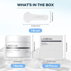LANBENA soft nose brush close-up for precise cleansing