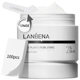 LANBENA nose strips 100pcs pack for clearer pores at home