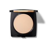 Lancôme Dual Finish powder compact closeup highlighting a silky matte texture for all-day wear.