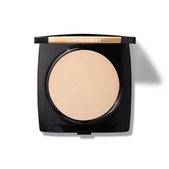 Lancôme Dual Finish Powder Compact Open shows buildable coverage for natural matte skin.