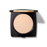 Lancôme Dual Finish Powder Foundation bottle shows natural matte finish for all-day wear.