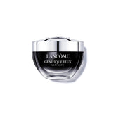 Lancôme Génifique Eye Cream bottle closeup showing luxurious hydration.