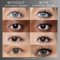 Lancôme Hypnôse Drama lash close-up shows uniform coverage from root to tip