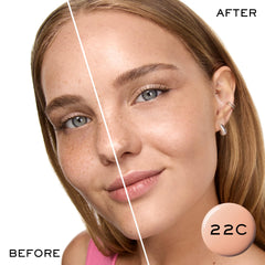 Lancôme Idôle 3 Serum Supertint being applied for seamless blur