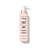 Lancôme Idôle Body Up bottle close-up highlights lightweight hydration for daily refreshment.