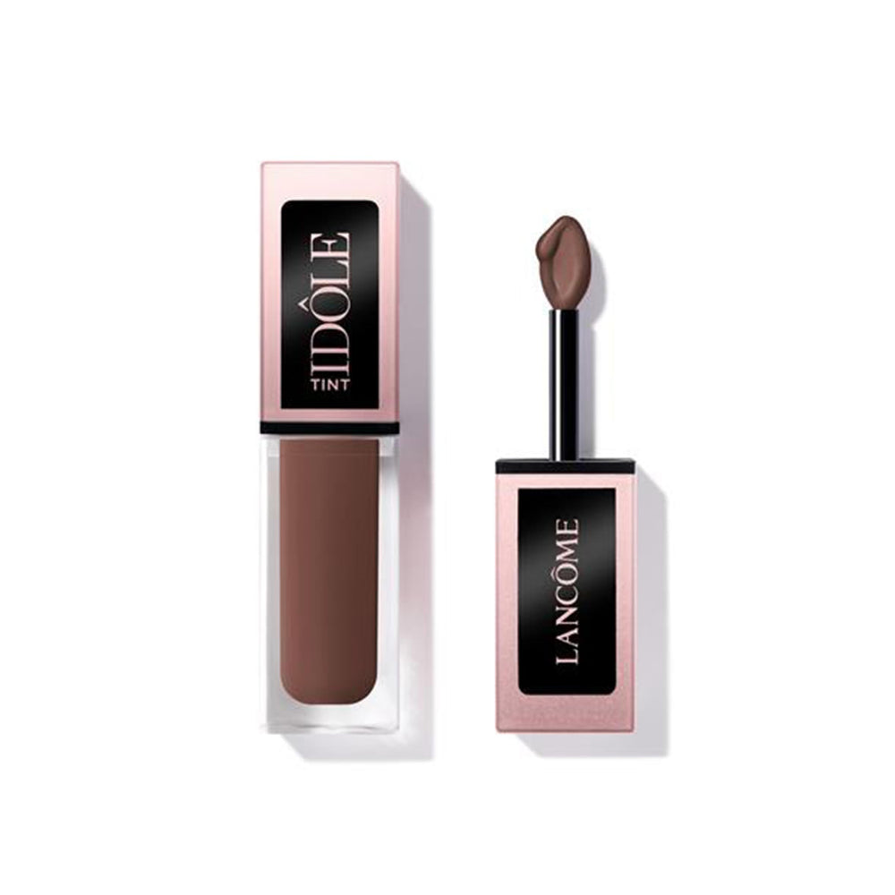 Lancôme Idôle Tint espresso bottle highlights long-wear color options for all-day looks.