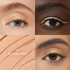 Lancôme Idôle Tint matte shade swatches showing buildable color and long-wear potential