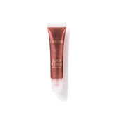 Lancôme Juicy Tubes gloss with ultra-shiny finish on a swatch for instant shine.