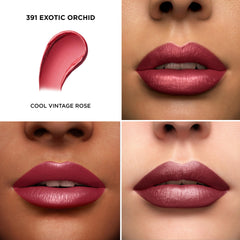 Lancôme L'Absolu Rouge hydration with rose balm keeps lips moisturized.