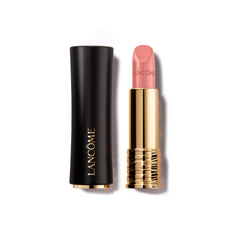 Lancôme L'Absolu Rouge Tendre Mirage tube closeup for lasting luxury lip color.