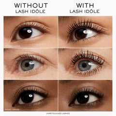 Lancôme Lash Idôle lash lift application shows defined lashes with instant lift