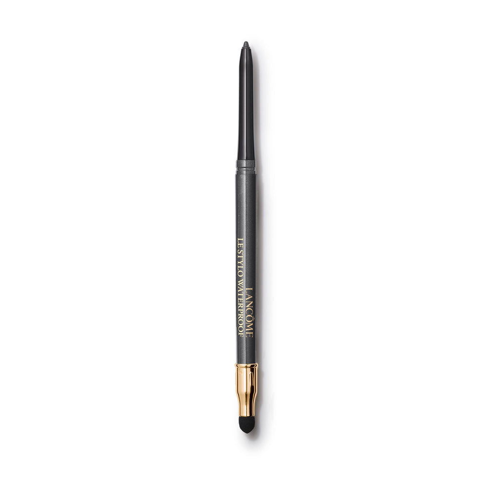 Lancôme Le Stylo Waterproof Eyeliner Noir Onyx swatch shows rich pigment