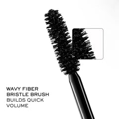 Lancôme Monsieur Big Waterproof mascara swatch demonstrates 24-hour smudge-free wear.
