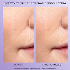 Lancôme Rénergie H.C.F. texture swatch demonstrates smooth, fast-absorbing application.
