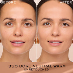 Lancôme Renergie Lift Foundation applied on face for smooth, even finish.