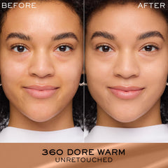 Lancôme Renergie Lift Foundation swatches reveal buildable, natural-looking coverage.