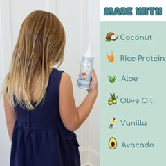 Lane & Co detangler spray applied to dry hair for quick tangle relief