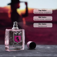 Lane Frost Legendary For Her plum grapefruit notes highlight modern optimism.
