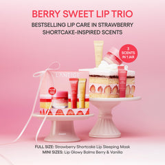 LANEIGE Lip Sleeping Mask Strawberry Shortcake top view illustrating rich texture