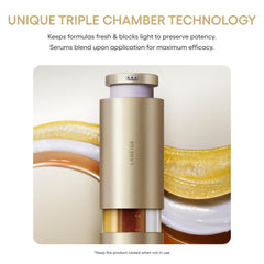 LANEIGE serum texture dispensed on hand showing lightweight blend for smoothness