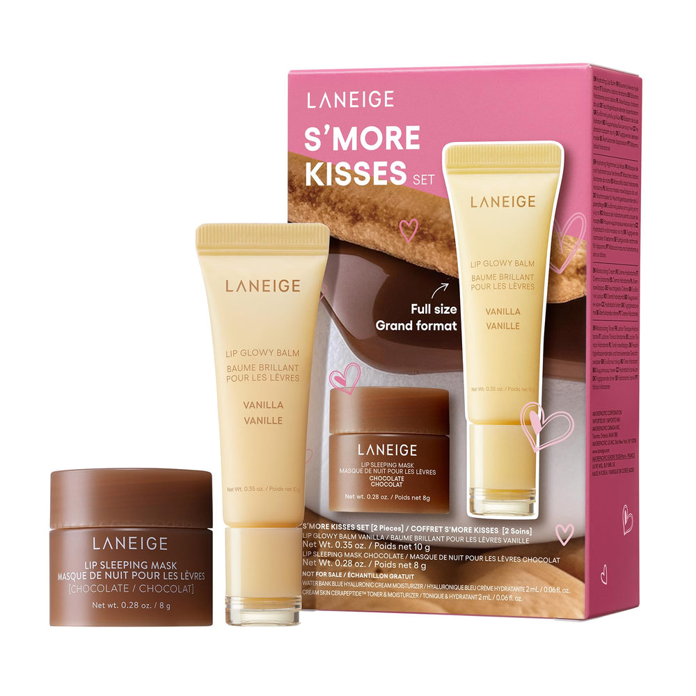 LANEIGE front packaging of S’more Kisses Set showing both products and scent appeal
