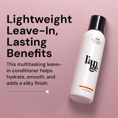 L'ANGE HAIR Envie leave-in conditioner being applied to towel-dried hair for smooth styling