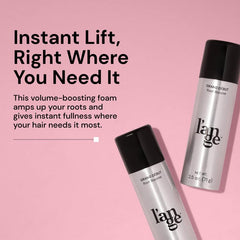 L'ANGE HAIR Grand Début Foam texture boosts volume for soft, brushable lift
