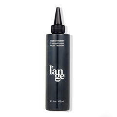 L'ANGE HAIR Hydro Therapy bottle closeup shows quick repair and color-safe hydration.