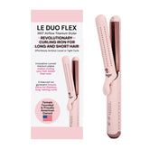 L'ANGE HAIR Le Duo Flex close-up on curved titanium plates for smooth curls