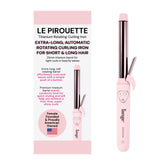 L'ANGE HAIR Le Pirouette 25mm iron in hand delivers swift, customizable curls.