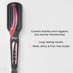 L'ANGE HAIR Le Vite with ceramic plates delivers even heat for a glossy finish.