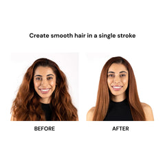 L'ANGE HAIR Le Vite in use shows frizz control during styling.