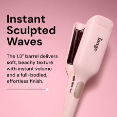 L'ANGE SculptWaver shows temperature range 280-430°F for versatile styling
