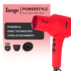 L'ANGE HAIR PowerStyle Ionic Turbo Dryer side angle highlighting compact, lightweight design