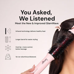 GlamWave in-use demonstrating versatile waves and added volume.