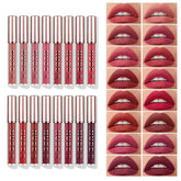 LANGMANNI matte liquid lipstick set packaging with a versatile color range for daily looks.