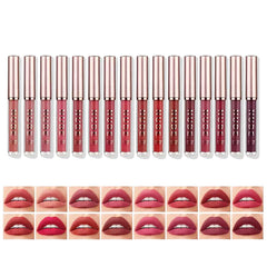 LANGMANNI matte lipstick swatches show rich pigments across the collection.