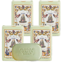 Lanman & Kemp Florida Water soap bar front label with classic fragrance-inspired design.
