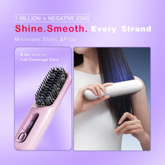 LANMAO Go Brush Pro anti-scald 3D comb protects scalp during styling.