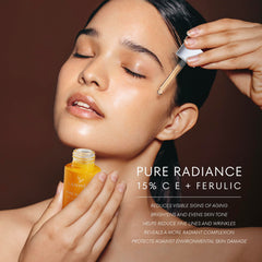 Lanmeri ferulic acid ingredient visual emphasizing antioxidant protection.